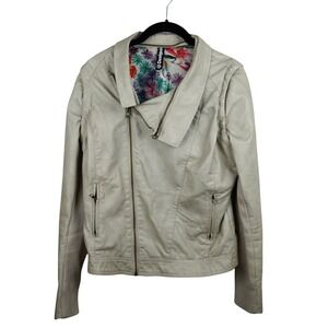 DESIGUAL Biker Moto Jacket Coat‎ Women Size 38 - M